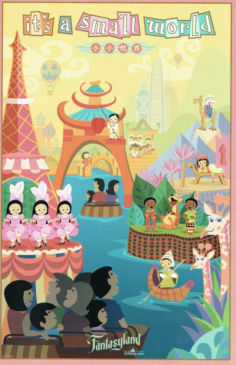 Walt Disney World It's A Small World Attraction Poster - 0116 FREE