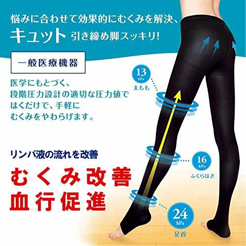 Dr. Scholl Medi Qtto Japan Day Wear Slimming Foot Care Spats Tights M Size - Picture 3 of 8