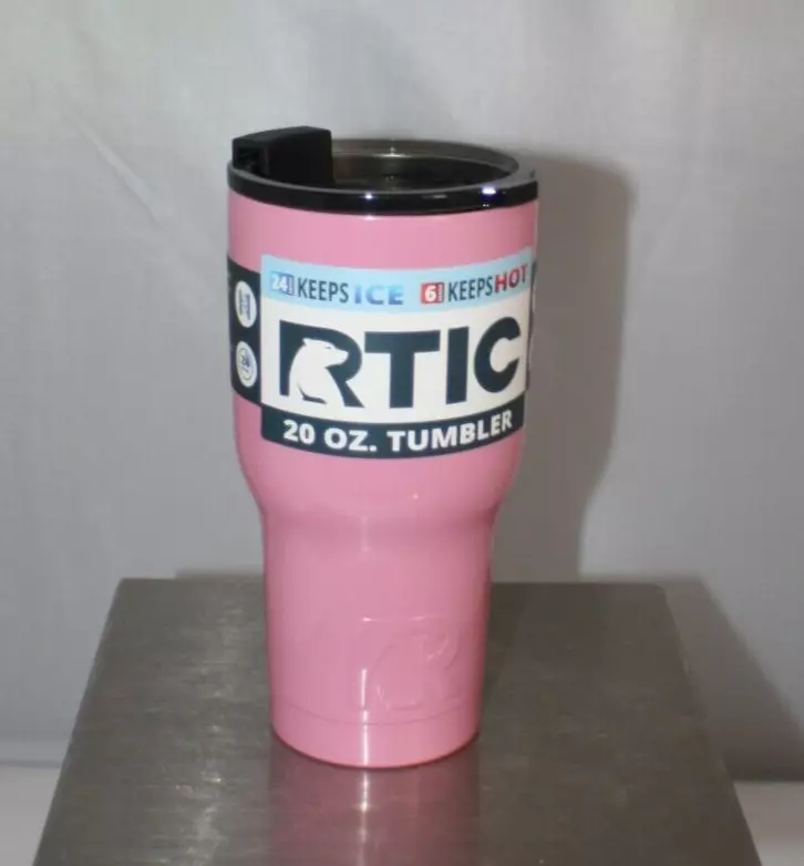 RTIC Outdoors Tumbler 20-fl oz Stainless Steel Insulated Tumbler in Pink | 18058