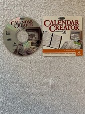 Calendar Creator Version 5.0 PC 1999 - CD W/INSTALL BOOKLET ONLY 
