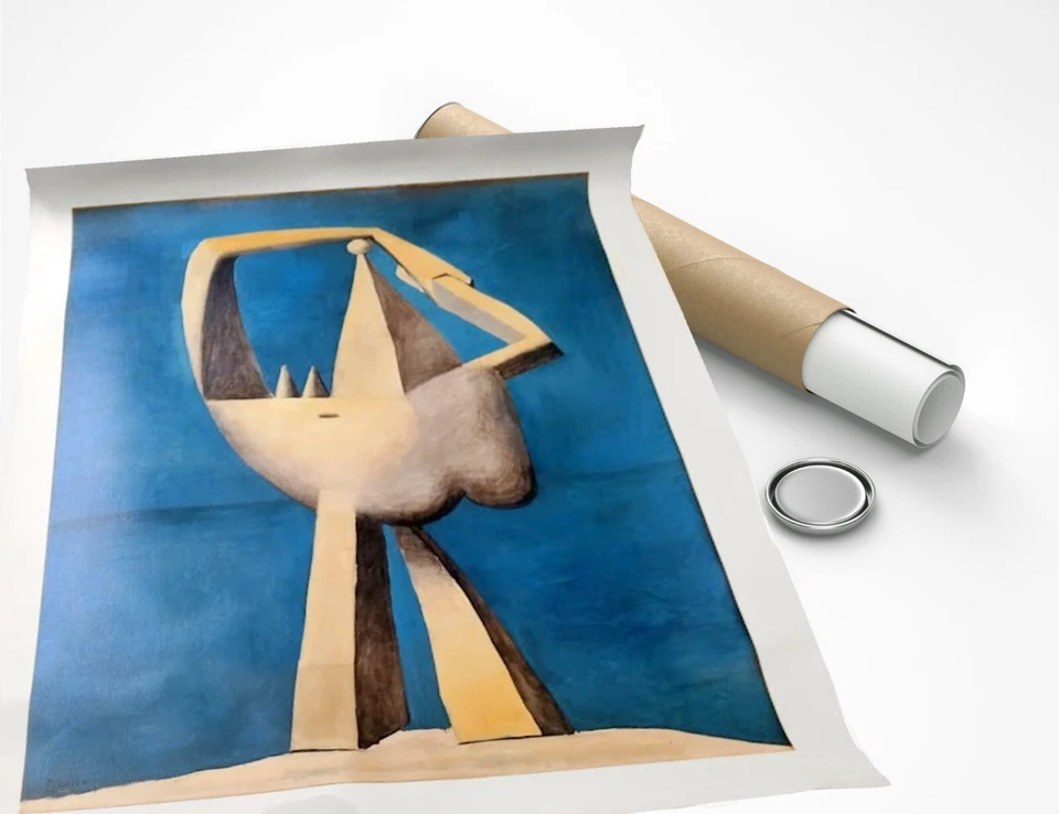 PABLO PICASSO NUDE STANDING BY THE SEA SURREALISM ART GICLEE PRINT FINE CANVAS - Image 2 of 2