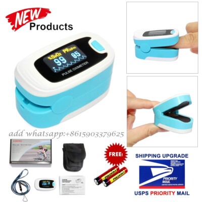Finger Tip Pulse Oximeter SpO2 Heart Rate monitor blood oxygen Sensor ...