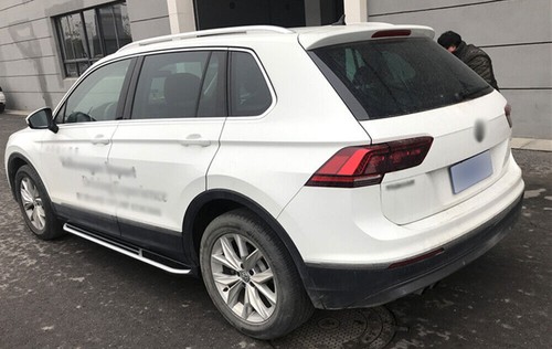 2 STCK. Trittbretter Seitenschritt Nervenstangen für VW Tiguan SWB 2016-2021 - Picture 5 of 6