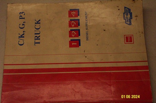 1994 Chevy GMC C/K Truck Service Shop Repair Manual Set OEM Diesel Supplement - Picture 2 of 8