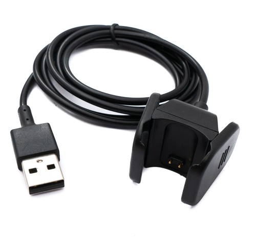 SYSTEM-S USB 2.0 Cable 94 CM Charging for Fitbit Charge 3 Smartwach IN Black - Zdjęcie 2 z 4