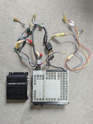 Alpine 7292js Cassette Deck 3503 Power Amplifier Vintage Audio Parts/repair As