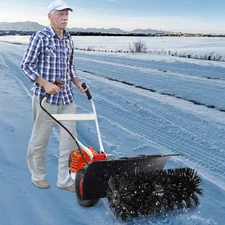 52cc Manual Snow Sweeper With Stroke Suitable For Combing Artificial Lawns Etc