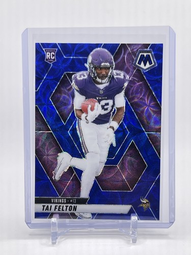 2025 Panini Mosaic #329 Tai Felton RC Blue Scope Prizm SP Free Shipping