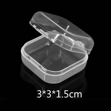 6 Scatoline Plastica Trasparente 5,5x5,5cm - Contenitori Organizer Con Coperchio - Foto 12