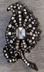 Eisenberg Original Sterling Silver Flower Pin Brooch Fur Clip Signed Vintage