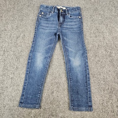 Levis 710 Super Skinny Girls Jeans Size 4 Regular Blue Star Embroidered Denim