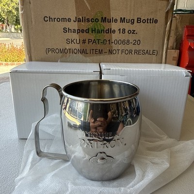 Patron Tequila Stainless Steel Mexican Mule Cups Jalisco New