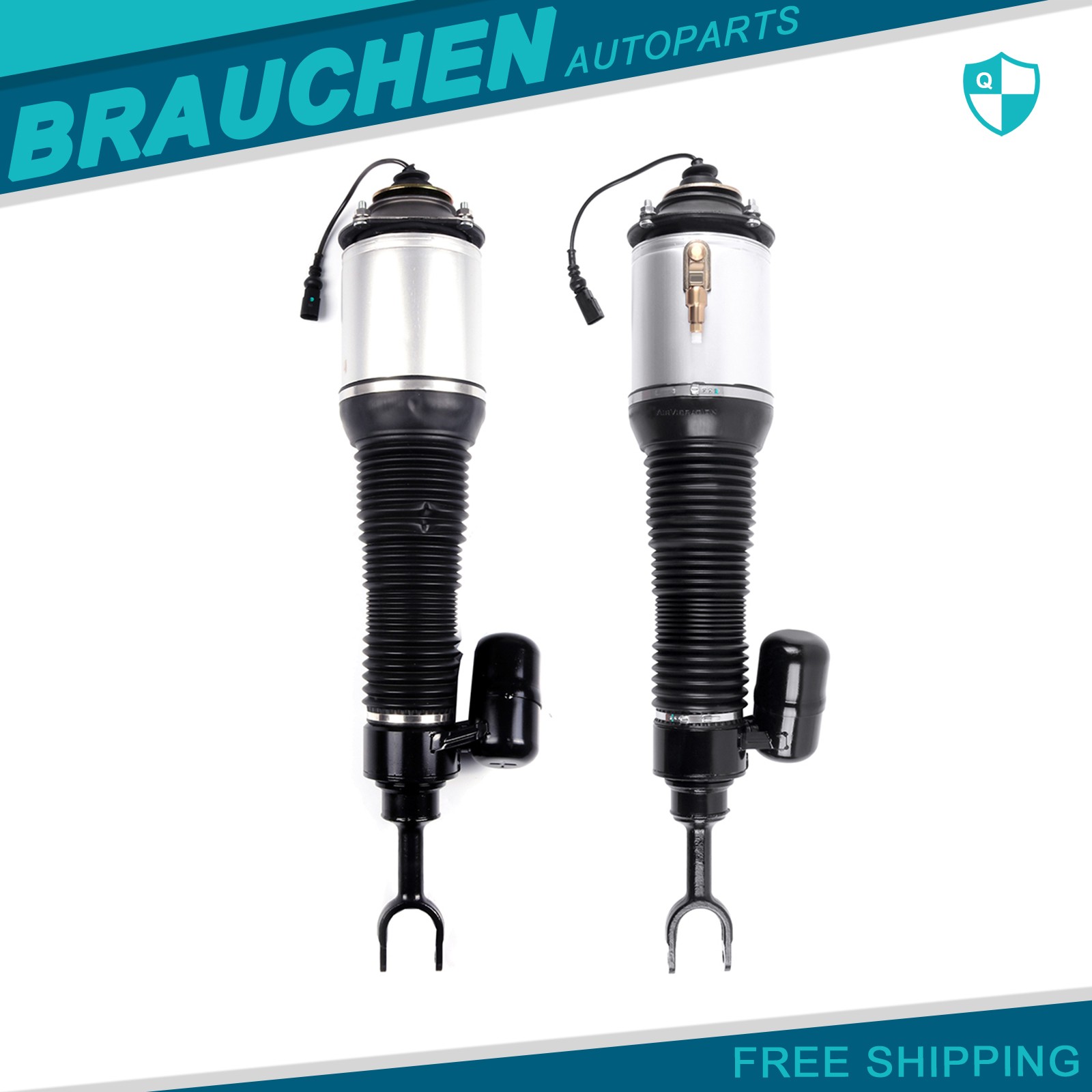 Pair Front Air Suspension Shock Strut For Bentley Continental GT GTC Supersports