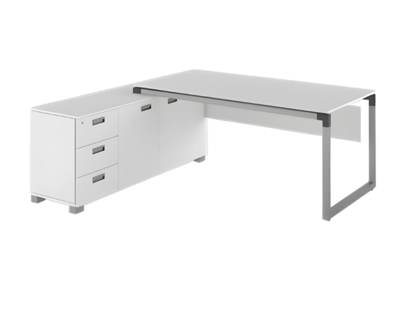 BüRomöBel Schreibtisch Sideboard Tisch Workstation Arbeitsplatz Schubladen-image