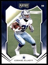 Ezekiel Elliott 2021 Panini Playoff #101 Texans NFL READ FREE SHIP AutographDen