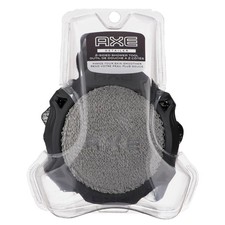 AXE Mens Shower Scrubber Tool, 2-Sided Detailer, Gray Color, Mesh Side for Lathe