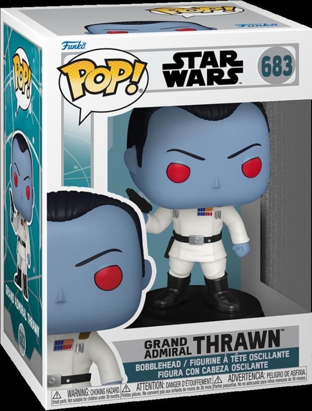 FUNKO POP Star Wars Ahsoka Grand Admiral Thrawn Bobble 683 - Star Wars