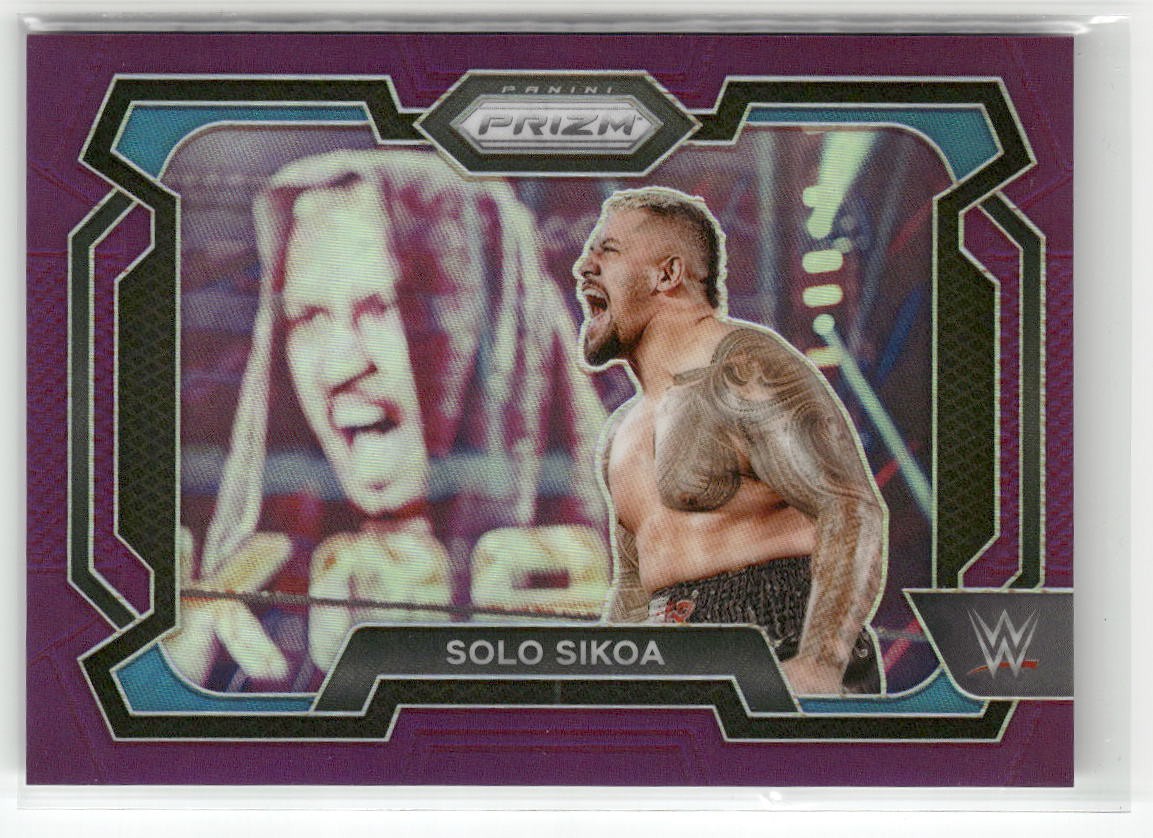 2024 Panini Prizm WWE #49 Solo Sikoa Purple Prizms #/149 ☘️150