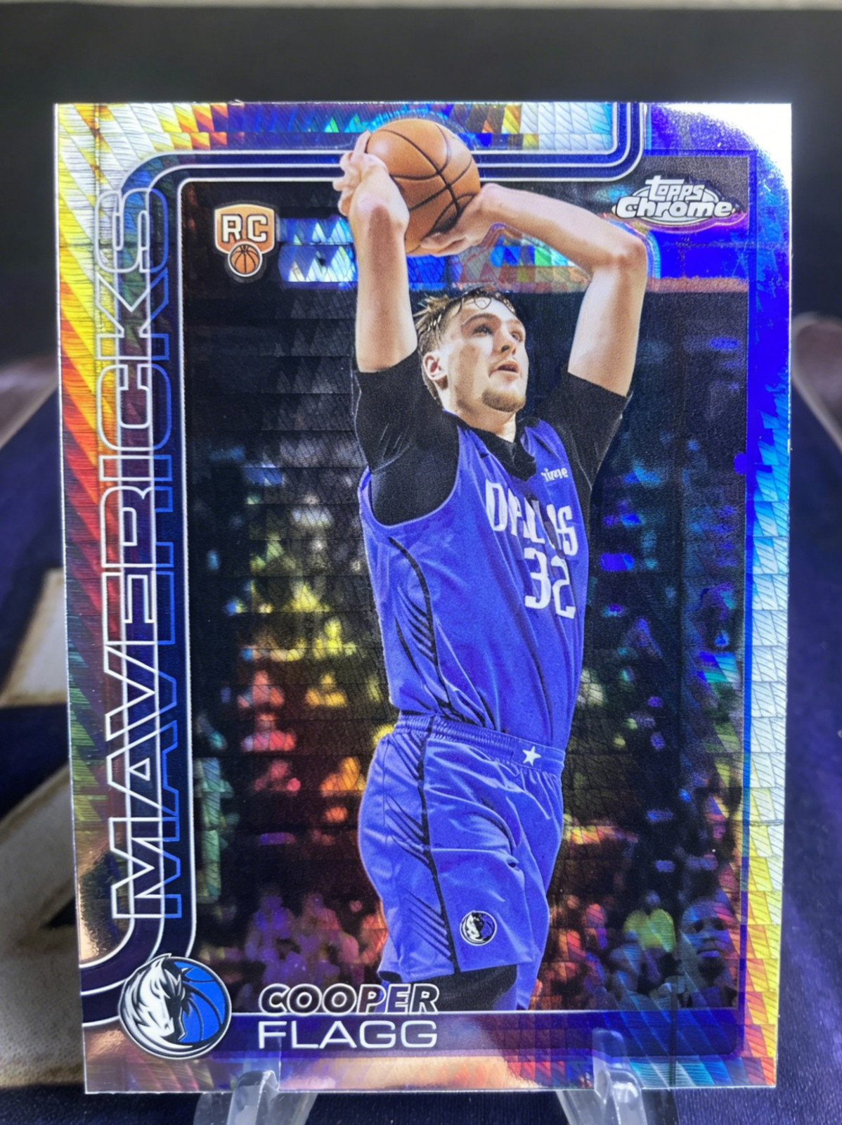 2025-26 Topps Chrome Cooper Flagg #251 Mavericks RC Rookie Prism Refractor