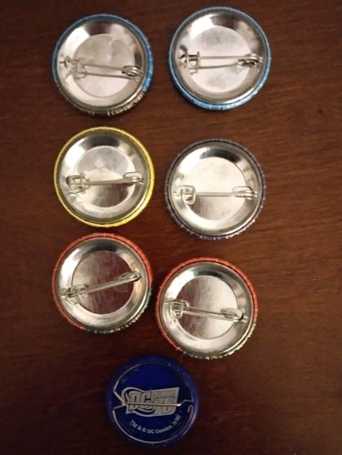 BATMAN  JOKER Button Lot Of  7 Pinback Buttons 1.25" - Picture 2 of 2