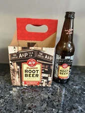 A&p Supermarket 150 Years Empty Root Beer Bottle With Cardboard Holder “RARE"