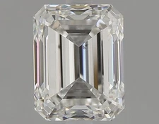 Cert. AGI 1.39 CT Emerald Cut Natural Mined Diamond Loose F color VS1 clarity