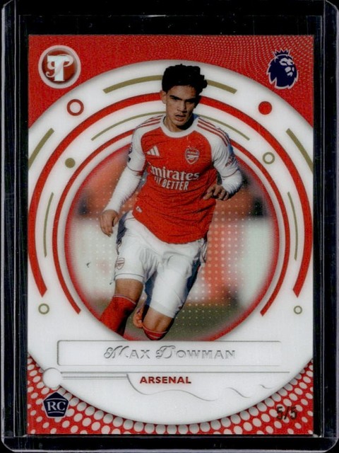 2025-26 Topps Pristine Premier League Max Dowman Red Refractor RC #/5 Arsenal