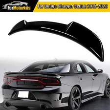 For 2015-2023 Dodge Charger SRT SXT Hellcat Rear Trunk Spoiler Wing Glossy Black