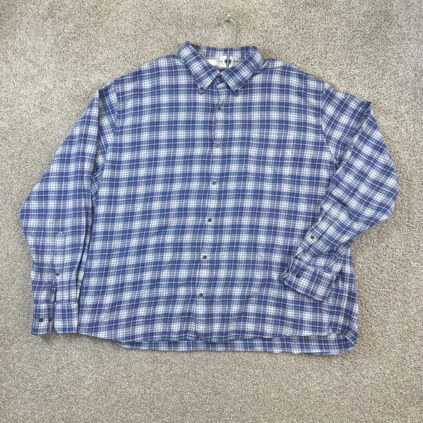 Peter Millar Button Down Shirt Mens XXL Blue Plaid 100% Cotton Long Sleeve
Opens in a new window or