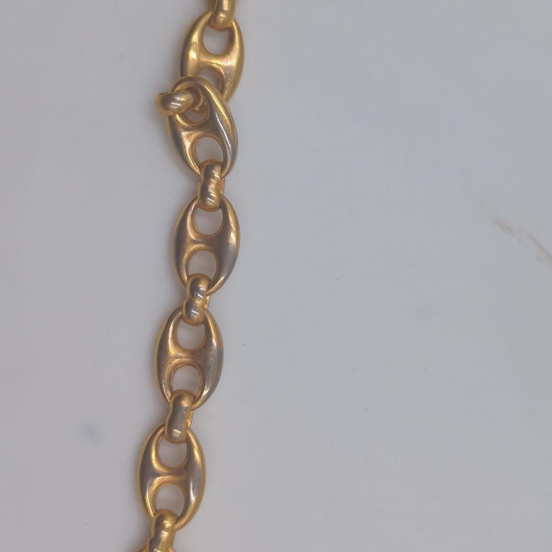 GUCCI Chain Belt Vintage Old Gucci Gold GG Logo Swing Pendant