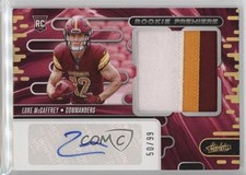 2024 Absolute Rookie Premiere Materials Autos Jumbo /99 Luke McCaffrey Auto 1oa8