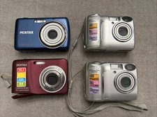 4X Camera (2) Lot Nikon 4600 And Pentax Optio...