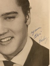 Elvis Presley / Bob Neal Autograph / 1955 Sun Publicity Photo / Beckett LOA