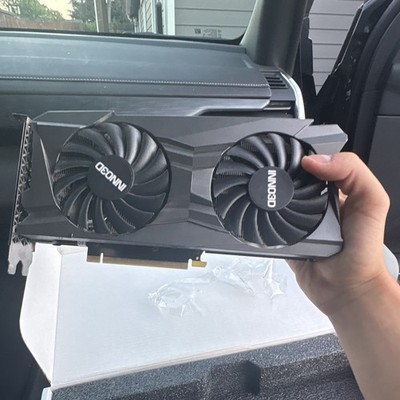 INNO3D GeForce RTX 3060 Ti Twin X2 LHR 8GB GDDR6 Fan/Heatsink DP HDMI read desc