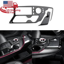 Carbon Tuning Center Console Gear Shift Panel Cover Trim For Kia Ev6 2022-2026