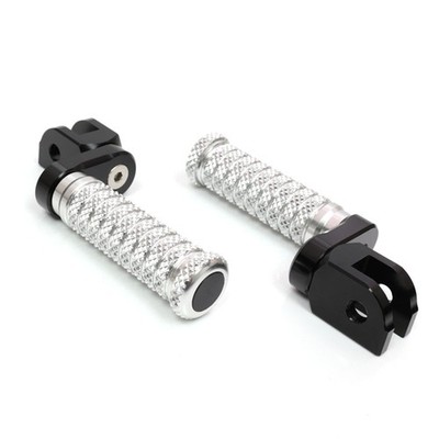 POLE 1 inch Extend Front Foot Pegs Silver For Spyder RS Models 08-11 12 13 14 15