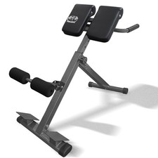 Hyperextension Roman Chair - Adjustable Bench Foldable Exercise Bench Back Ex...