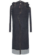 DSQUARED2 Women's Butch Blue Denim Skirt New & Authentic