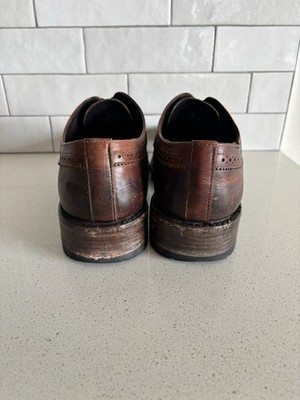 FREEBIRD Mens Steven George Brown Brogue Leather Oxford  display picture 3