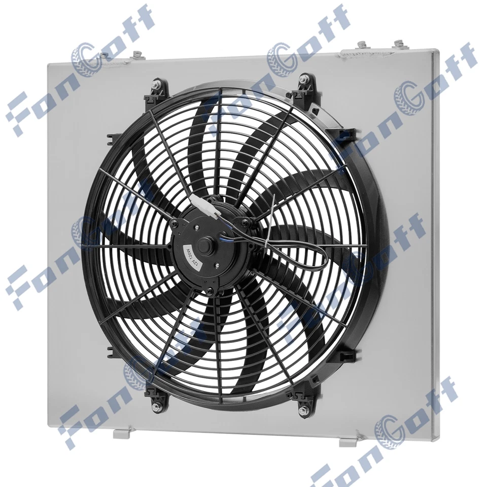 Aluminum Shroud +16" Fan Fit 1993-1997 1994 1995 Jeep Grand Cherokee 5.2L V8 Foto 3 de 4