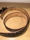 PRADA Men’s Dress Belt Brown Size 36 Solid Adjustable Logo Buckle 1.25" — photo 4