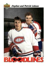 1991-92 Upper Deck #644 Stephan Lebeau / Patrick Lebeau BL