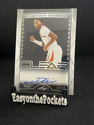# d 11/15   2023 Leaf Trinity Clear Arterio Morris Autograph #CA-AM2