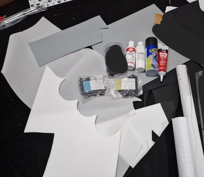 Cosplay Set, EVA, Plasti Dip, Kwik Seal, Kunstleder, Folie, Politur, Scales