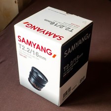 Samyang 16mm T2.2 Cine Lens ED AS UMC CS II – Excellent Condition, Boxed