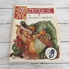 The Chaosium 1979 Runequest Book Steve Perrin Ray Turney Guide Rule RPG Game PB