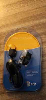 OEM Sony Ericsson Fast Port Corded Stereo Headset Black Earphones G001612R01 NEW