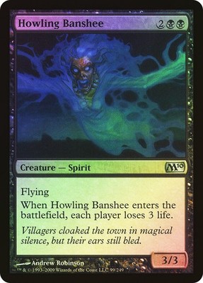 MTG FOIL Howling Banshee  - Magic 2010 #099