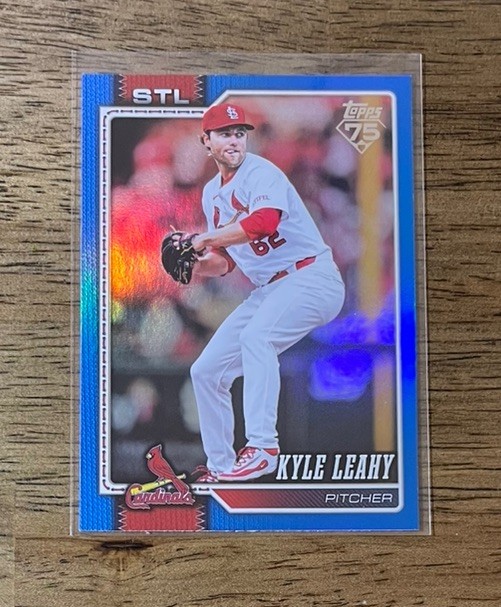 KYLE LEAHY | 2026 Topps Series 2 | #497 Blue Holo Foil #d /150