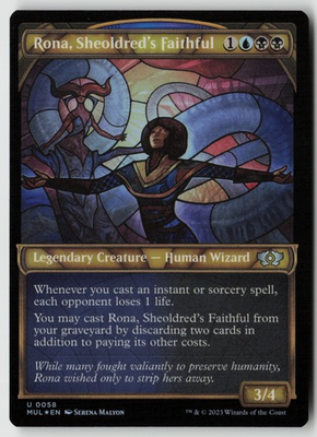 #ad Rona Sheoldred#x27;s Faithful 58 Foil March of the Machine: Multiverse Legends NM $1.99